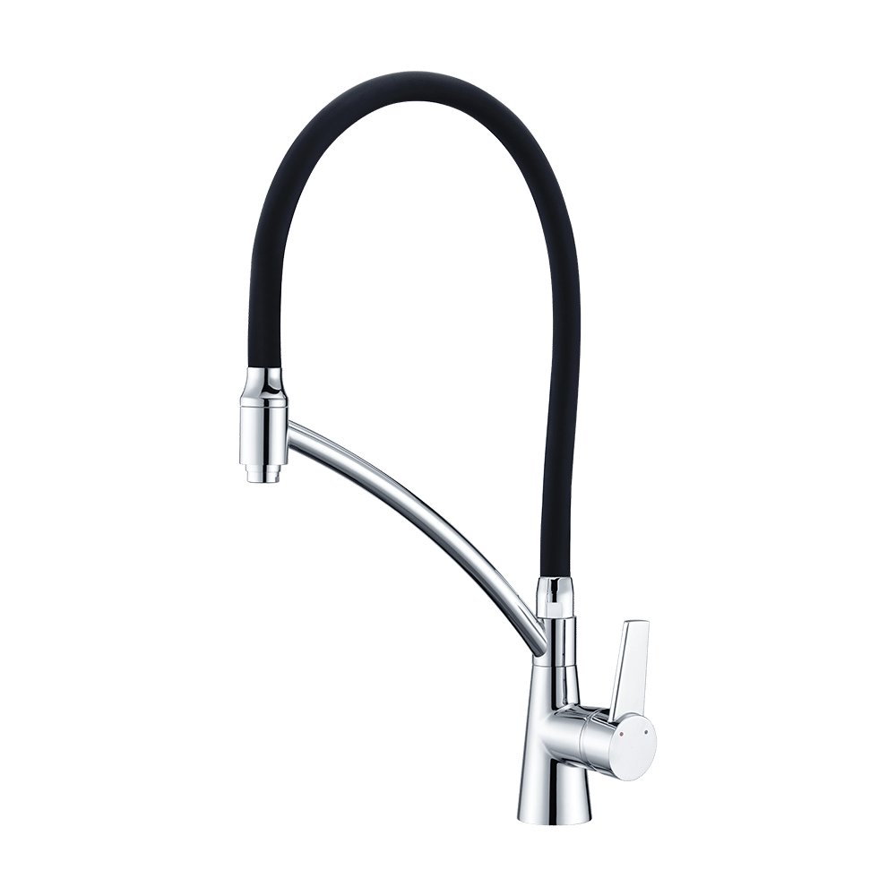 Misturador Monocomando de Mesa Para Cozinha Loren Cheff Preto/Cromado 2267 C81 Misturador Monocomando de Mesa Para Cozinha Loren Cheff Preto/Cromado 2267 C81