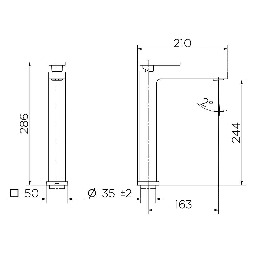 Torneira Misturador Monocomando Para Lavatório de Bancada Bica Alta New Edge Docol 952406 Torneira Misturador Monocomando Para Lavatório de Bancada Bica Alta New Edge Docol 952406