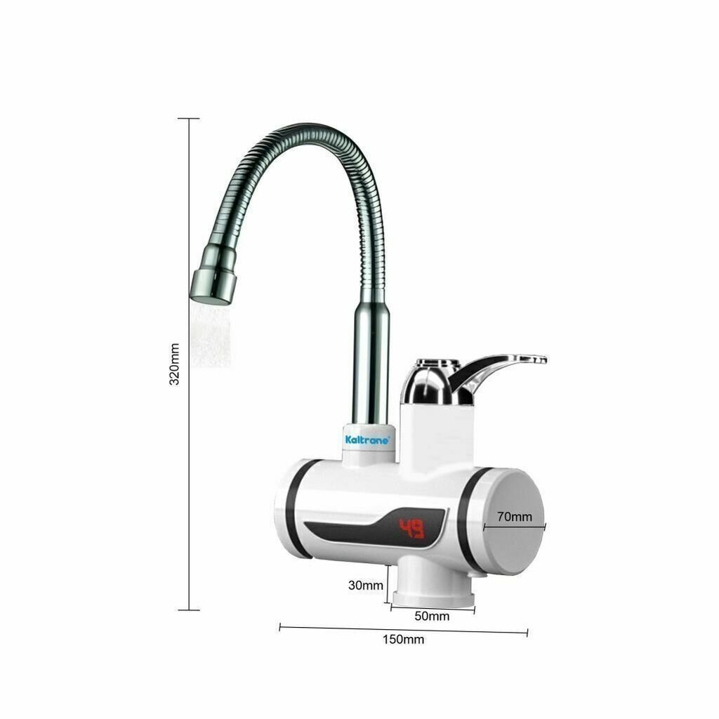 Torneira Elétrica de Bancada Facility Blindada 220V 3000W Kaltrane Torneira Elétrica de Bancada Facility Blindada 220V 3000W Kaltrane