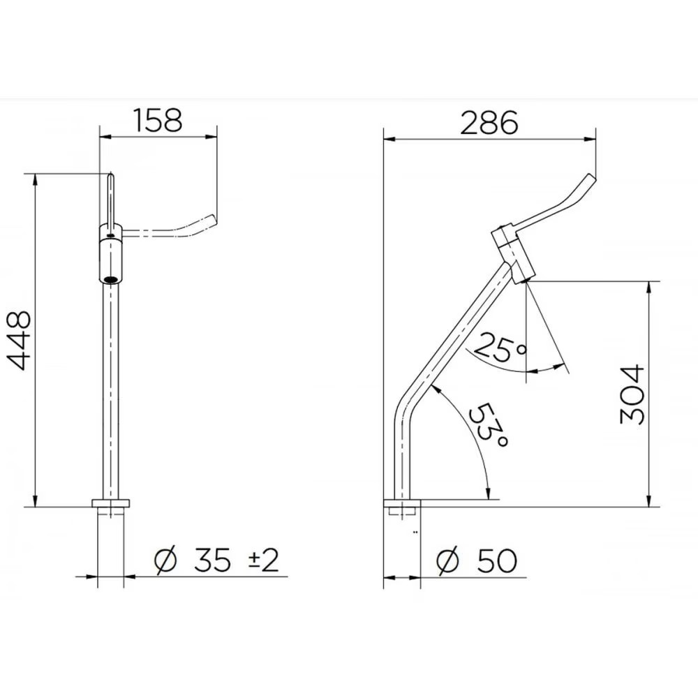 Torneira Loggica Bica Alta Docol Com Válvula de Saída Sifão e Engate Flexível