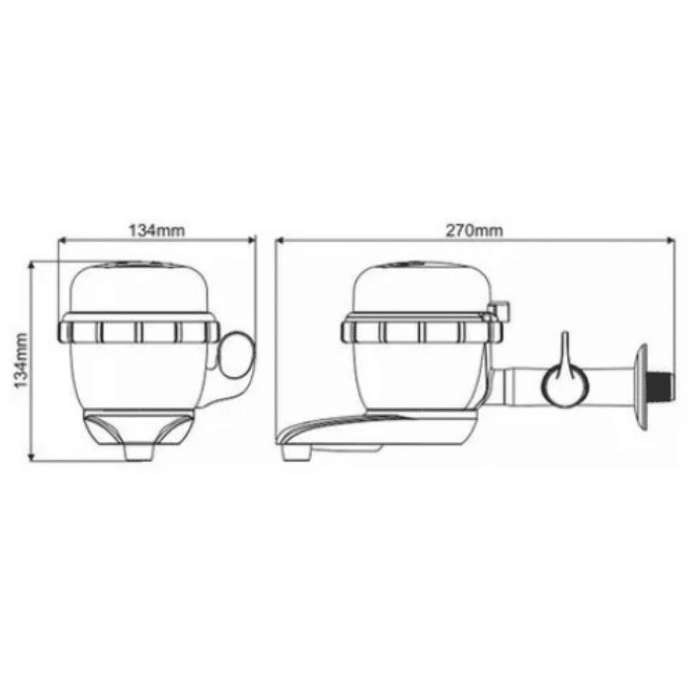 Torneira Eletrônica Prática Touch Branca 5500W 220V