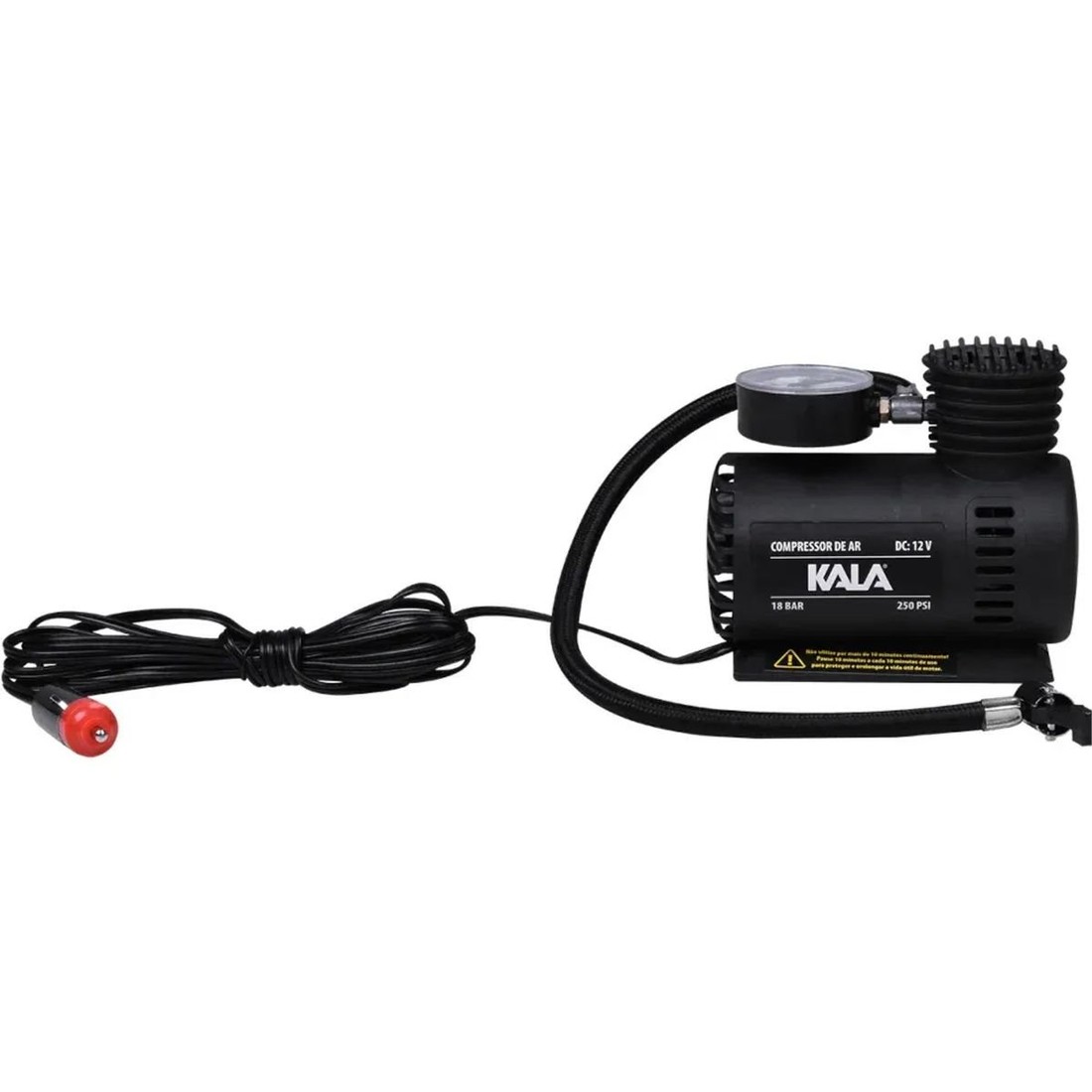 Compressor de Ar Compacto 12v 250psi Kala