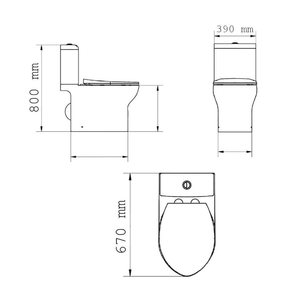 Vaso Sanitário Monobloco Branco Manplex Vaso Sanitário Monobloco Branco Manplex