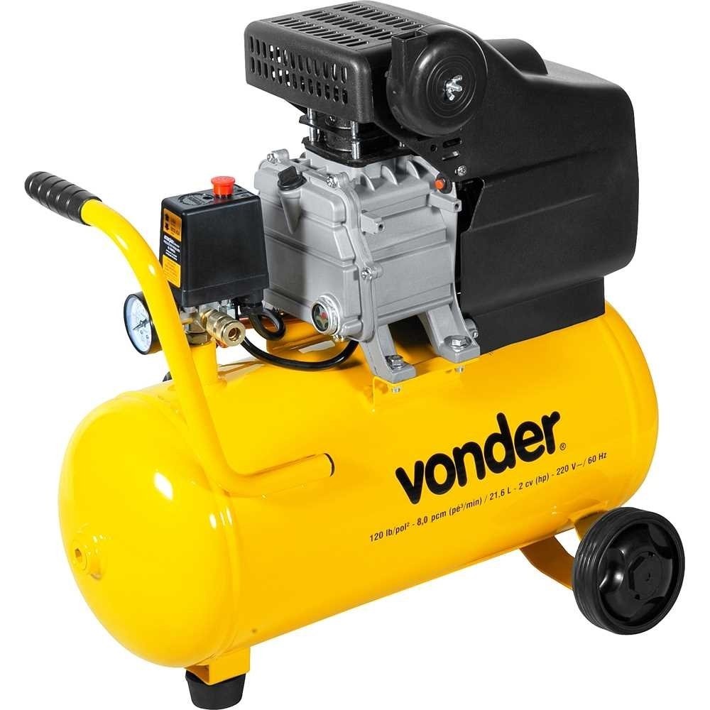 Compressor de Ar 8,0PCM 2,0CV 120LBS 21,6LTS Vonder 220v