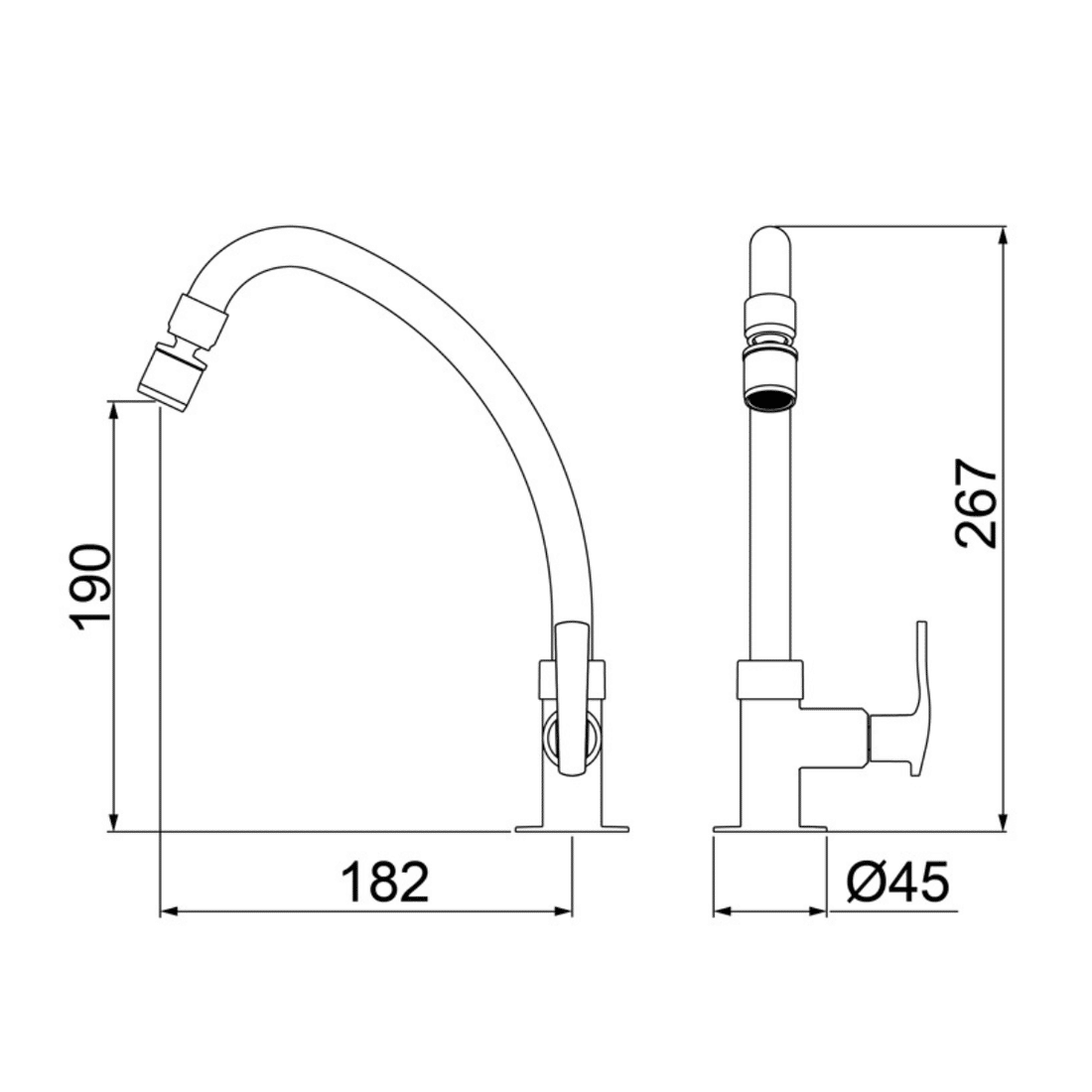 Torneira Para Cozinha de Mesa Bica Móvel Loren One Lorenzetti 1167 C29 Torneira Para Cozinha de Mesa Bica Móvel Loren One Lorenzetti 1167 C29
