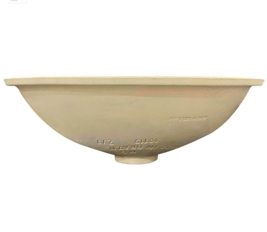 Cuba Para Lavatório Oval de Embutir Branco Incepa Cuba Para Lavatório Oval de Embutir Branco Incepa