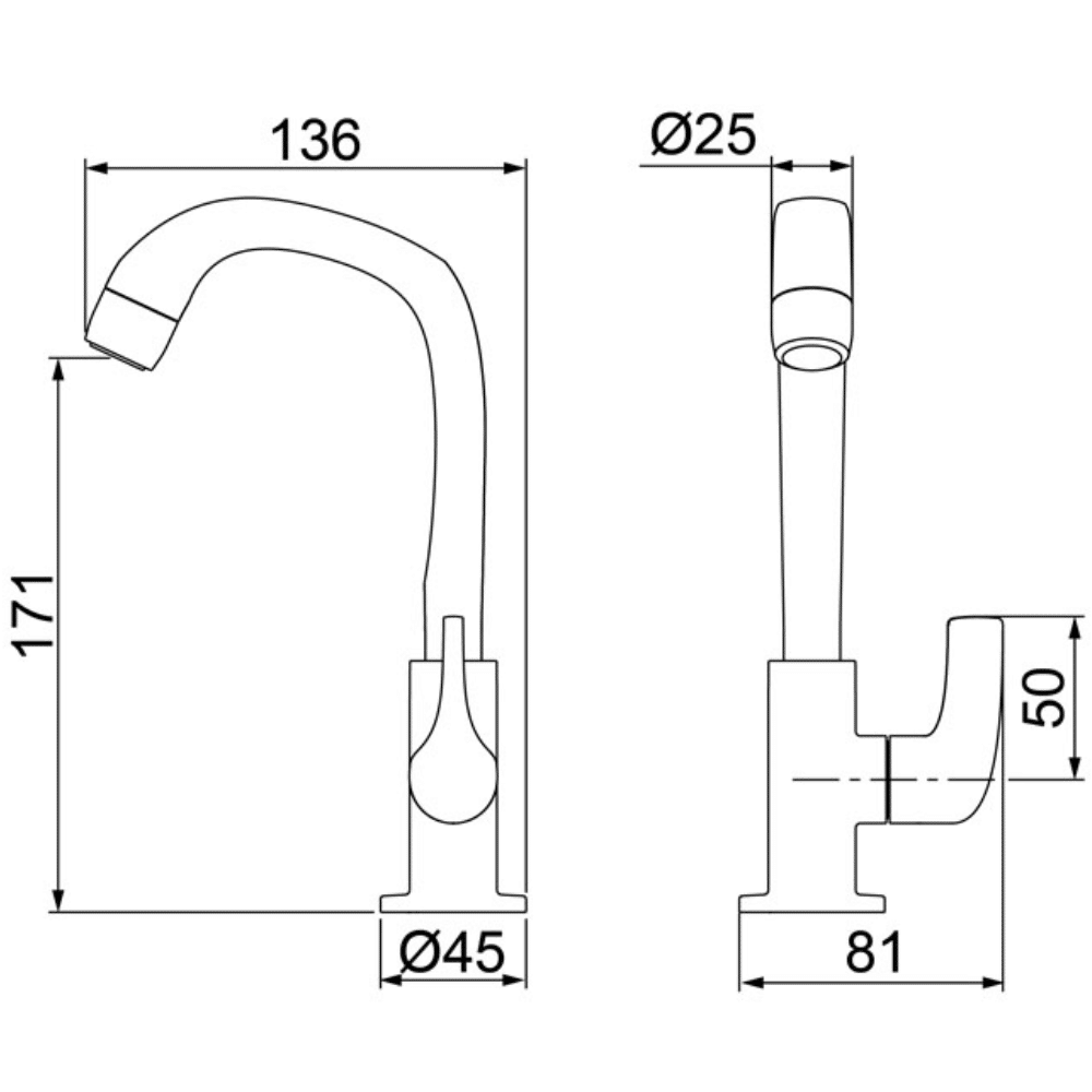 Torneira Para Lavatório De Mesa Bica Alta Fitt Preta Lorenzetti 1195 F61