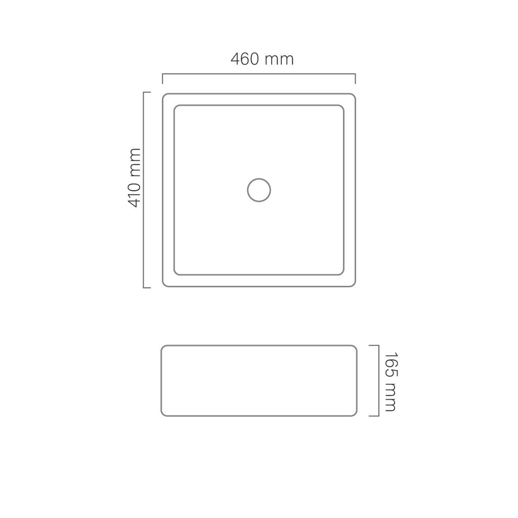 Cuba de Apoio Para Banheiro 38x38cm Branca Quadrada MP 7307 Manplex Cuba de Apoio Para Banheiro 38x38cm Branca Quadrada MP 7307 Manplex