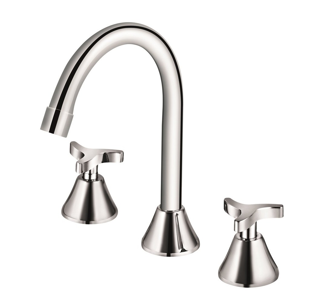 Torneira Misturador Para Lavatório De Mesa Bica Alta Trio Docol Torneira Misturador Para Lavatório De Mesa Bica Alta Trio Docol