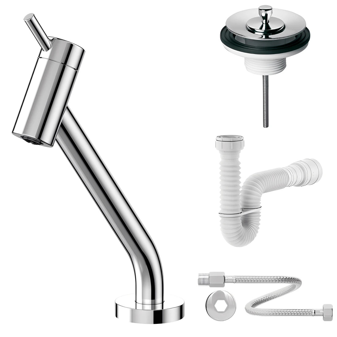 Kit Torneira Lavatório Docol Lóggica Com Sifão e Válvula de Saída