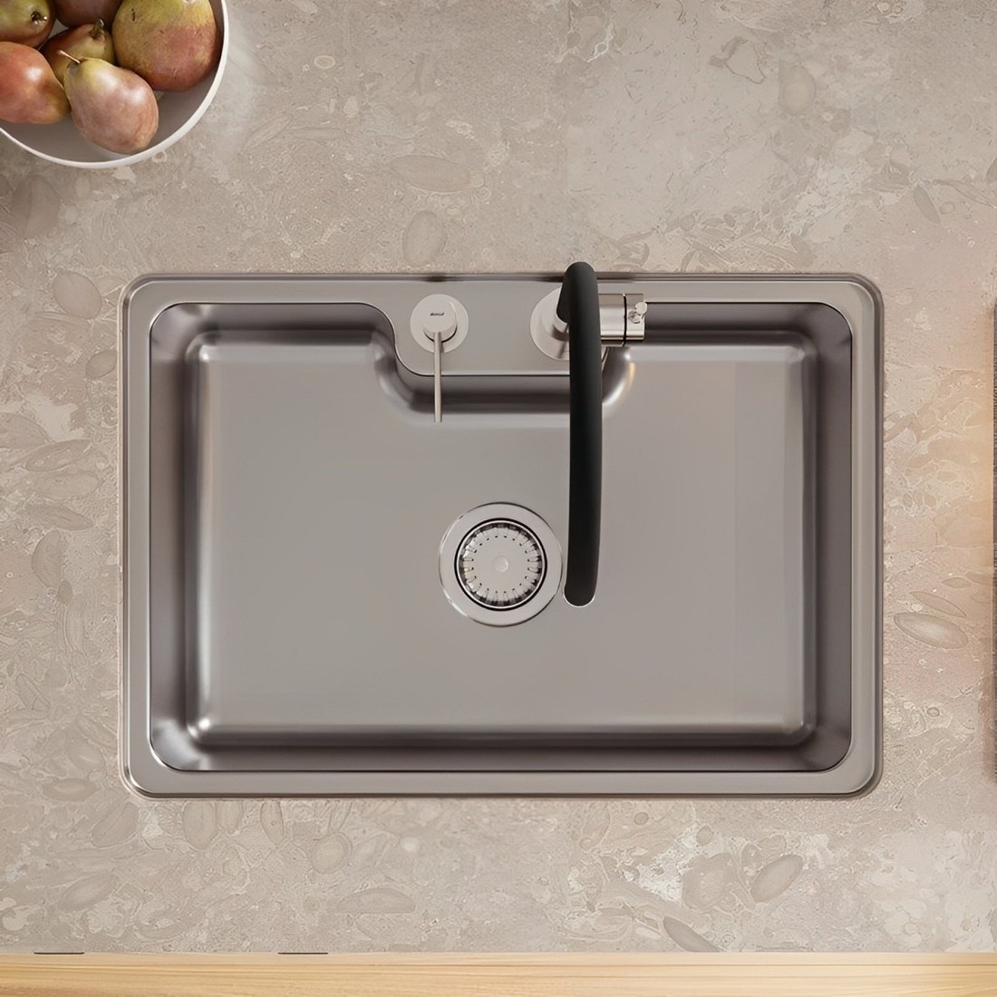 Cuba de Sobrepor/Embutir Massima Aço Inox 68x48cm Docol