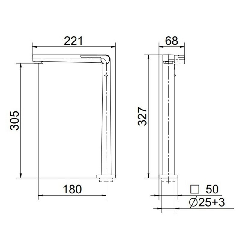 Torneira Para Lavatório Bica Alta 90° Docol Stillo 00824806 Torneira Para Lavatório Bica Alta 90° Docol Stillo 00824806