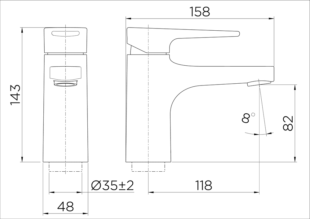 Misturador Monocomando Lift Para Lavatório Baixa Docol 00795906