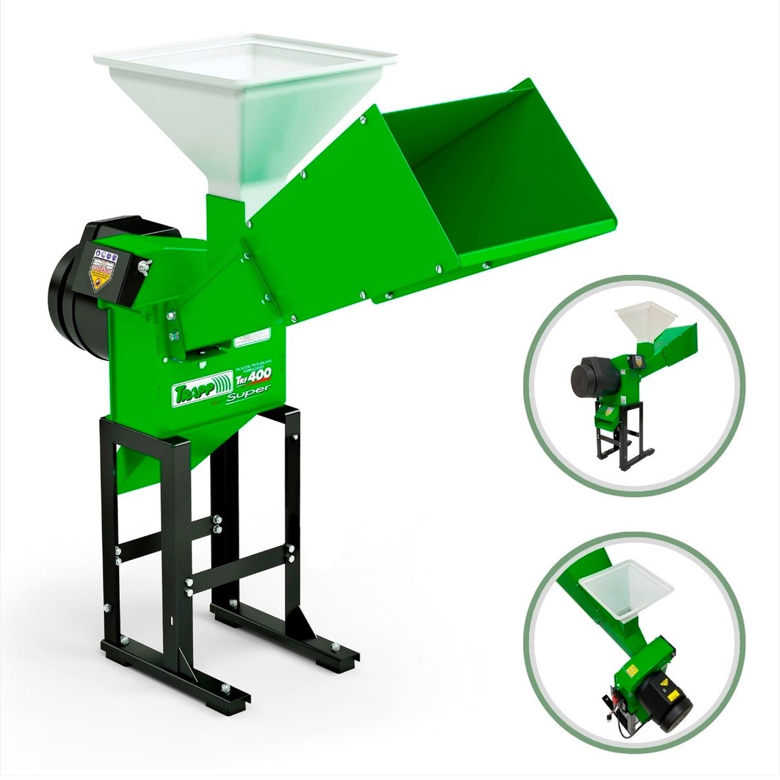 Triturador Forrageiro Trapp TRF-400 Com Motor 2HP Monofásico Bivolt 127V/220V Triturador Forrageiro Trapp TRF-400 Com Motor 2HP Monofásico Bivolt 127V/220V