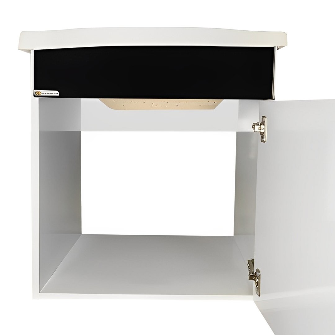 Kit Conjunto de Balcão Para Banheiro Siena 40cm Suspenso Preto Rorato Kit Conjunto de Balcão Para Banheiro Siena 40cm Suspenso Preto Rorato