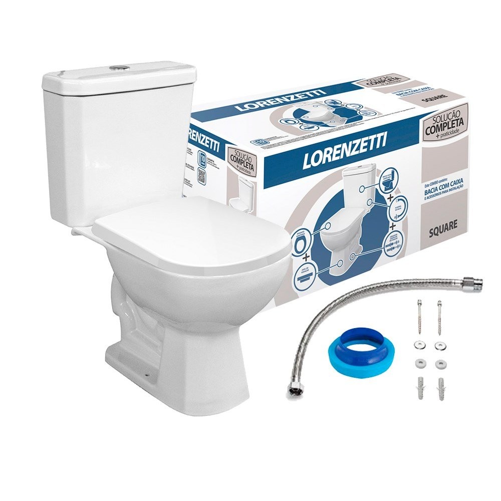 Vaso Sanitário Square Branco Lorenzetti Vaso Sanitário Square Branco Lorenzetti