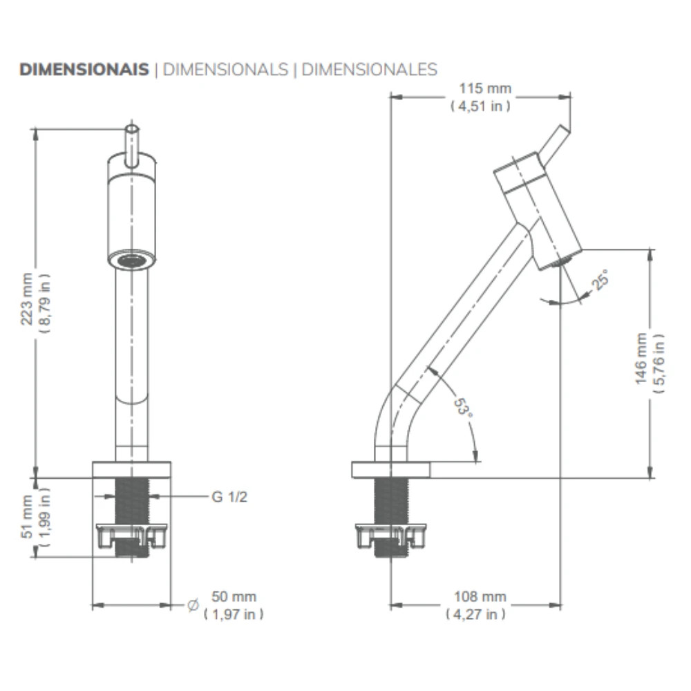 Kit Torneira Lavatório Docol Lóggica Com Sifão e Válvula de Saída