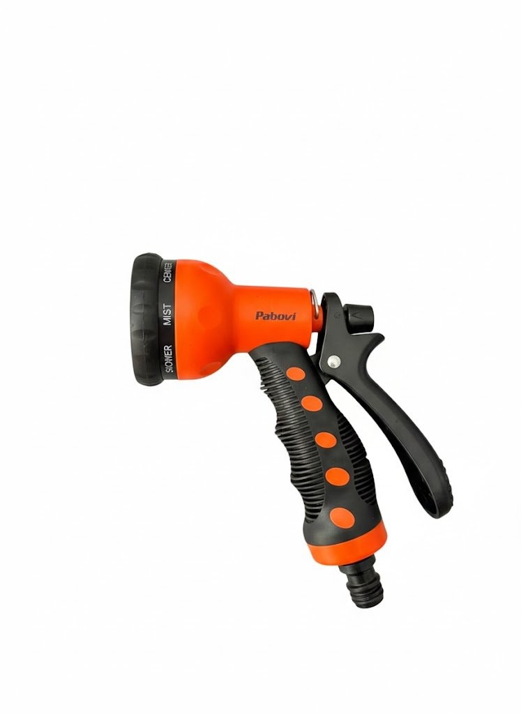Hidropistola Esguicho Para Mangueira 8 Funções Emborrachada Pabovi