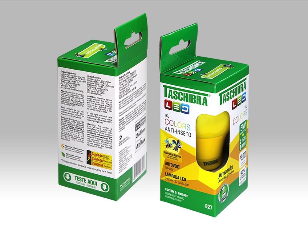 Lâmpada Led Amarela 5W TKL Colors (Anti-Inseto) Lâmpada Led Amarela 5W TKL Colors (Anti-Inseto)