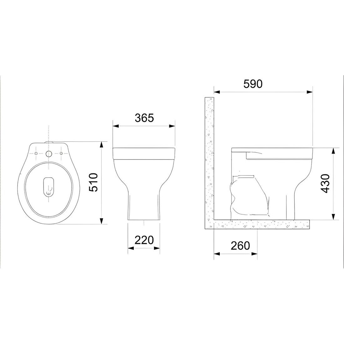 Kit Vaso Sanitário Acesso Confort Sem Abertura Frontal PCD/PNE Incepa