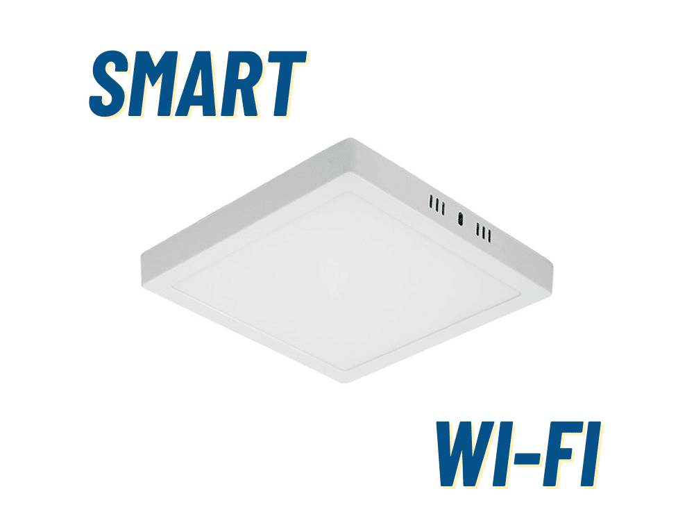 Painel Smart Wi-fi Led 24W Quadrado Sobrepor CCT Taschibra Bivolt 110V/220V Painel Smart Wi-fi Led 24W Quadrado Sobrepor CCT Taschibra Bivolt 110V/220V