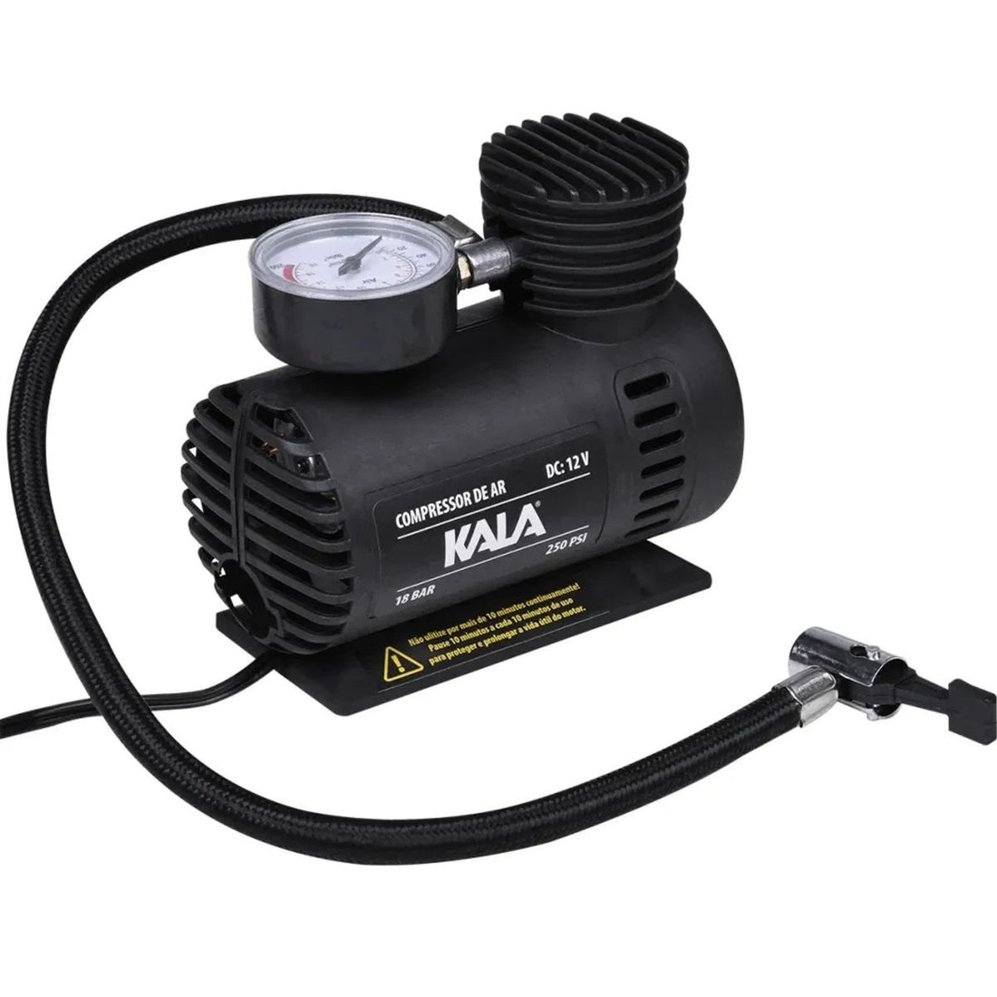 Compressor de Ar Compacto 12v 250psi Kala