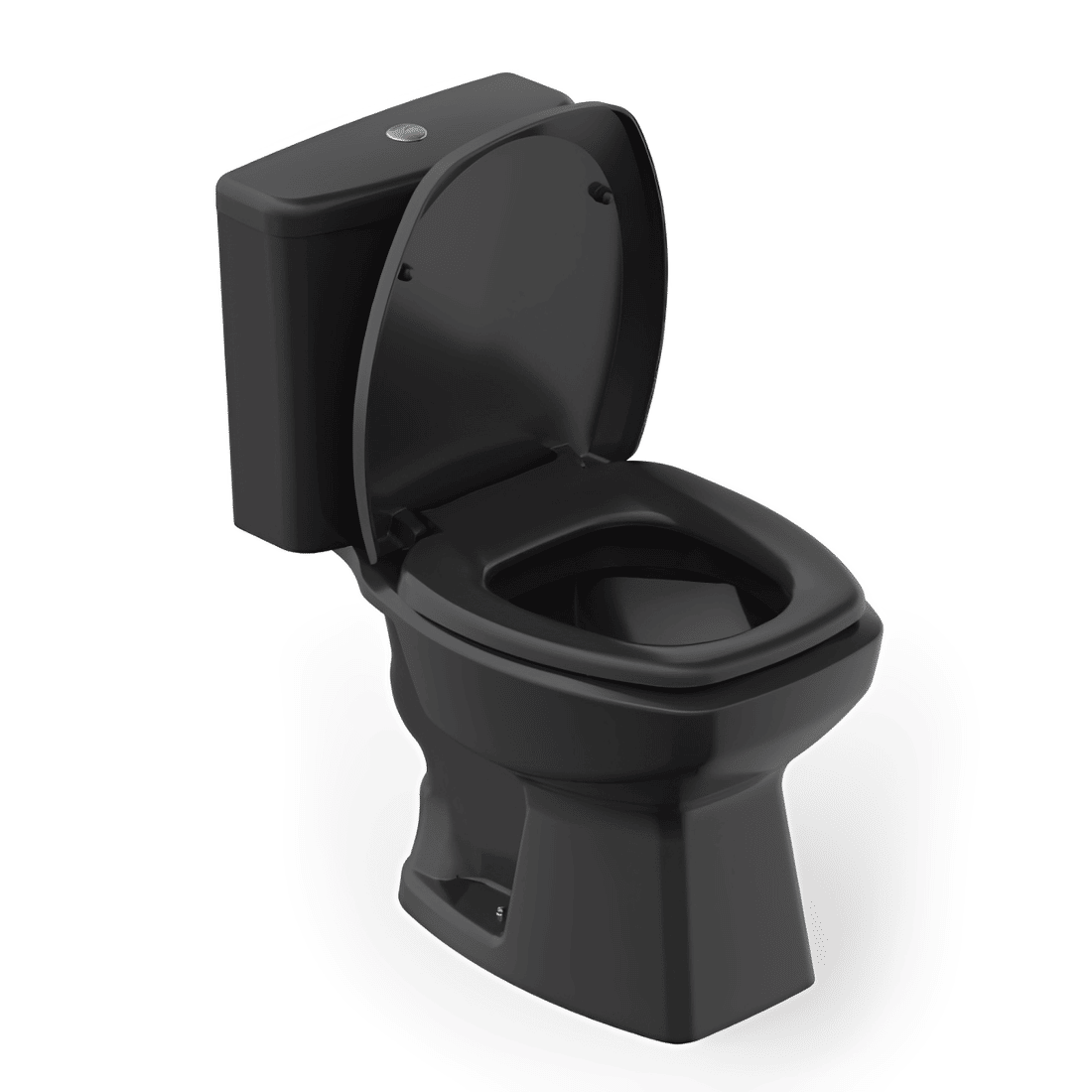 Kit Completo Vaso Sanitário Thema Preto com Caixa Acoplada Incepa Kit Completo Vaso Sanitário Thema Preto com Caixa Acoplada Incepa