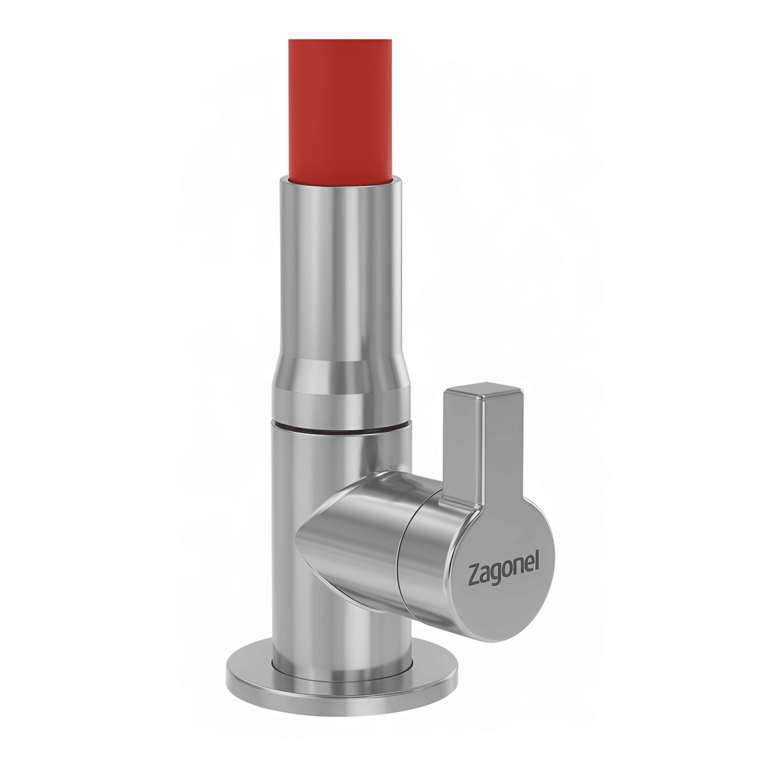 Torneira De Bancada Para Cozinha Motion Flexível Vermelha Zagonel