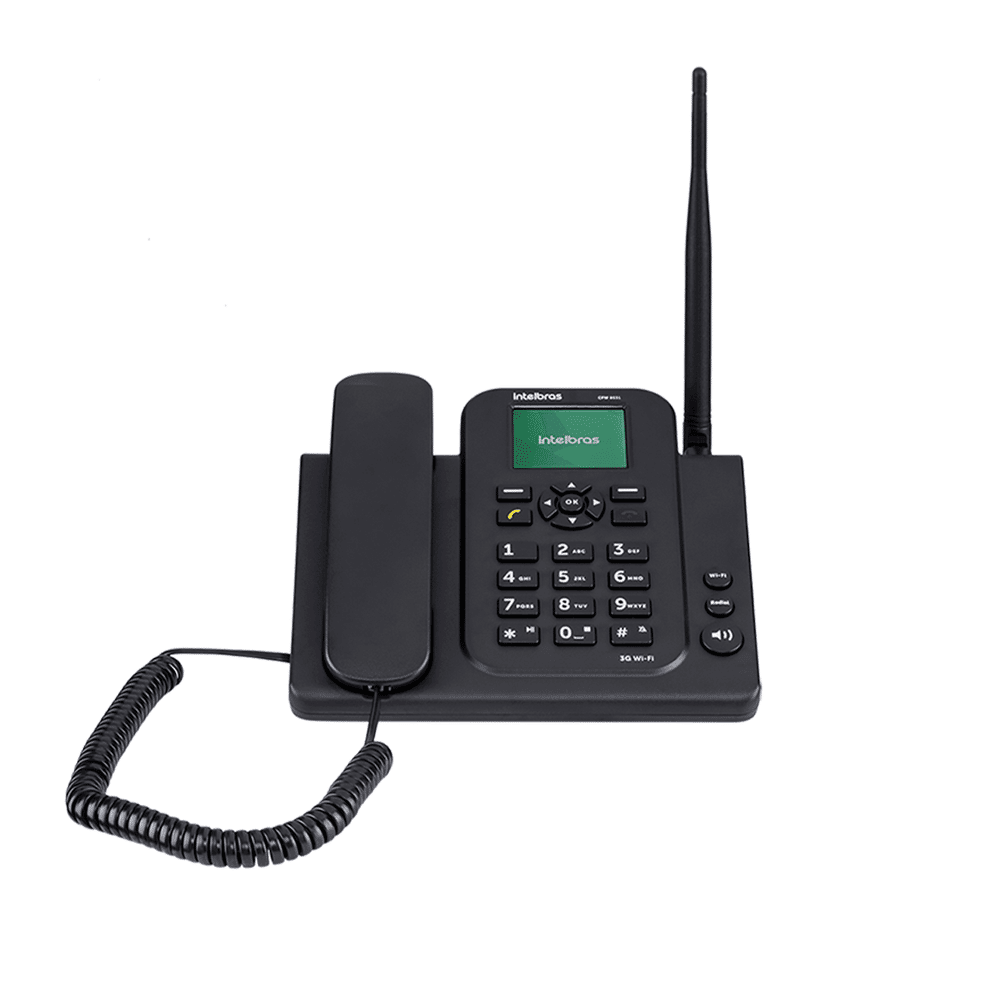 Telefone Celular Fixo 3G Com Wi-Fi CFW 8031 Preto Intelbras Telefone Celular Fixo 3G Com Wi-Fi CFW 8031 Preto Intelbras