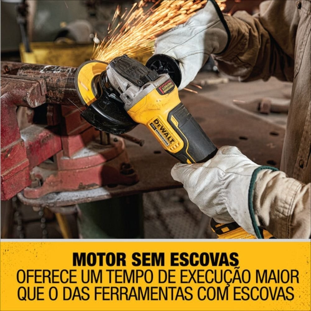 Esmerilhadeira Angular Dewalt DCG413B 4.1/2" 20V  (Sem Bateria e Sem Carregador)