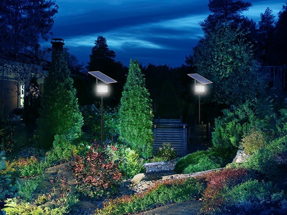 Refletor TR Led Solar 60W Preto 6500K Refletor TR Led Solar 60W Preto 6500K