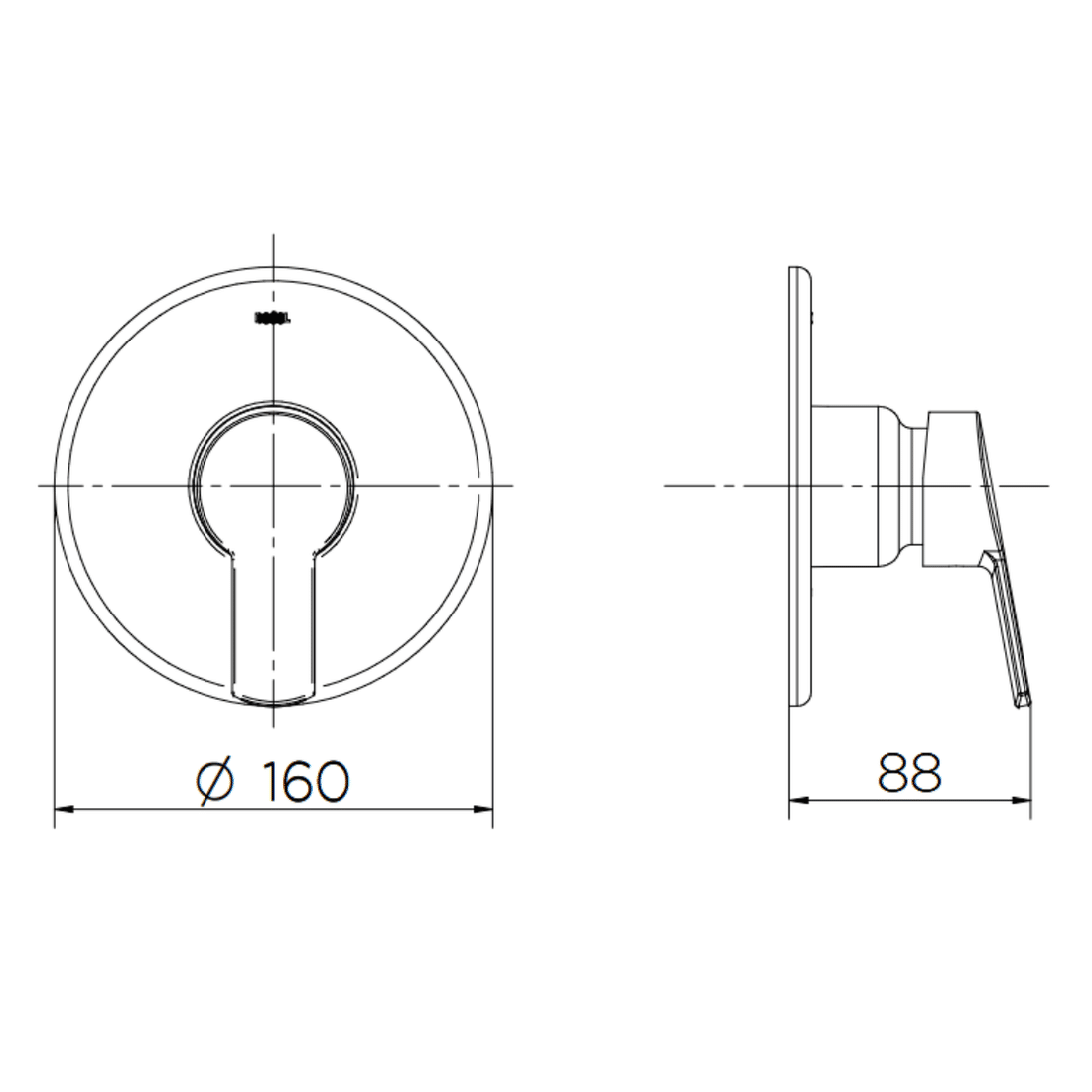 Acabamento Monocomando Para Chuveiro 3/4" Chess / Gali Acabamento Monocomando Para Chuveiro 3/4" Chess / Gali