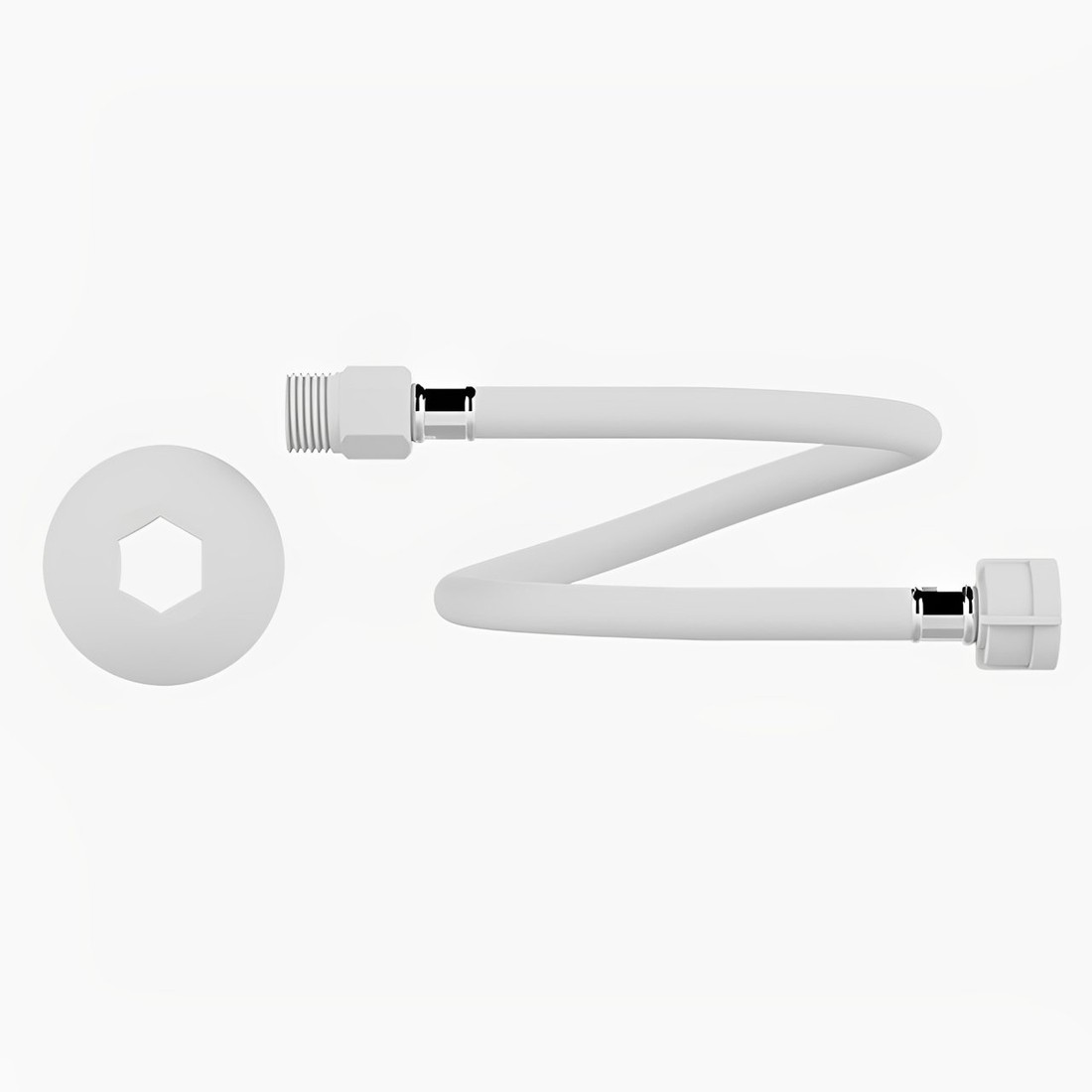 Engate Flexivel Plastico Branco De 1/2 Com 40cm Censi Engate Flexivel Plastico Branco De 1/2 Com 40cm Censi