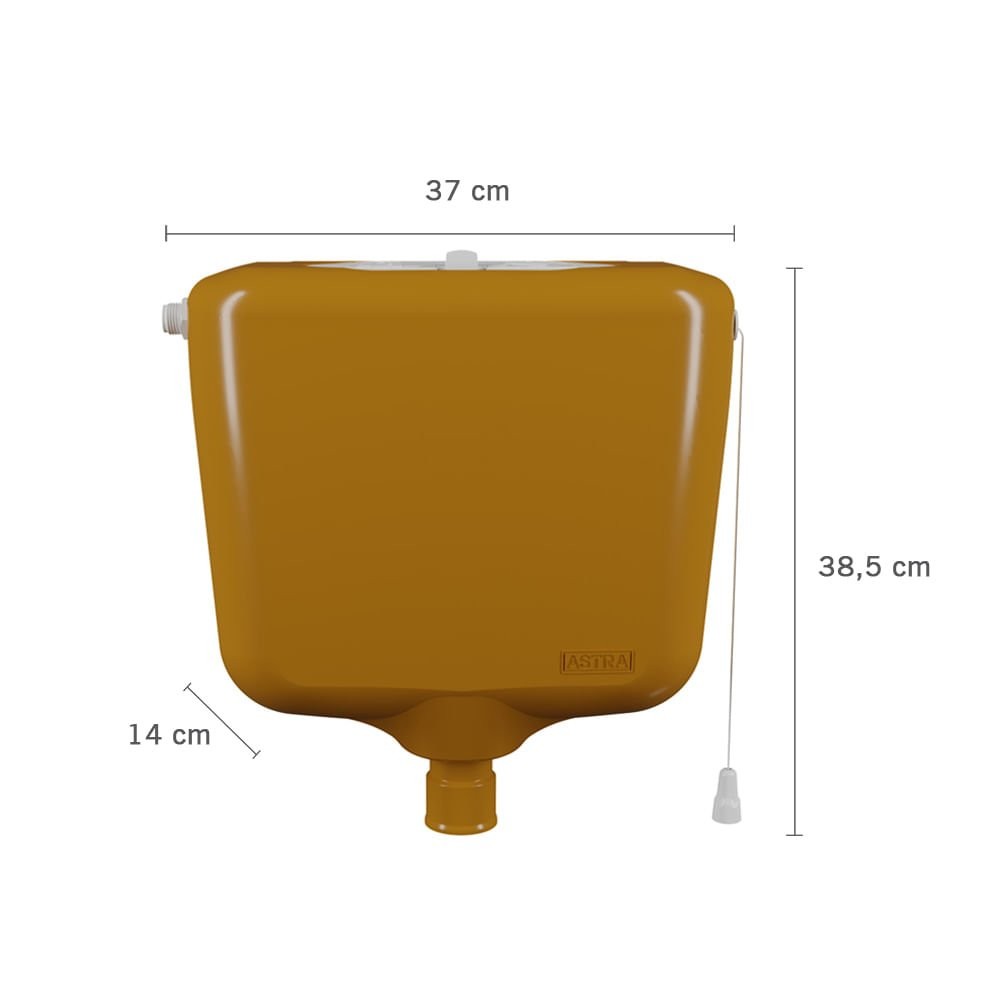 Caixa De Descarga 9 Litros Caramelo Astra Caixa De Descarga 9 Litros Caramelo Astra