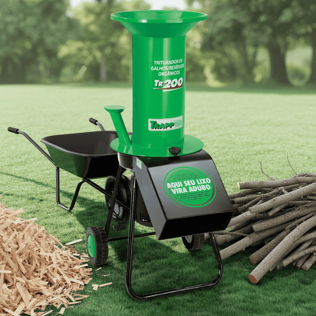 Triturador de Resíduos Orgânicos TR-200 Com Motor 1.5 HP Monofásico Bivolt 127V/220V