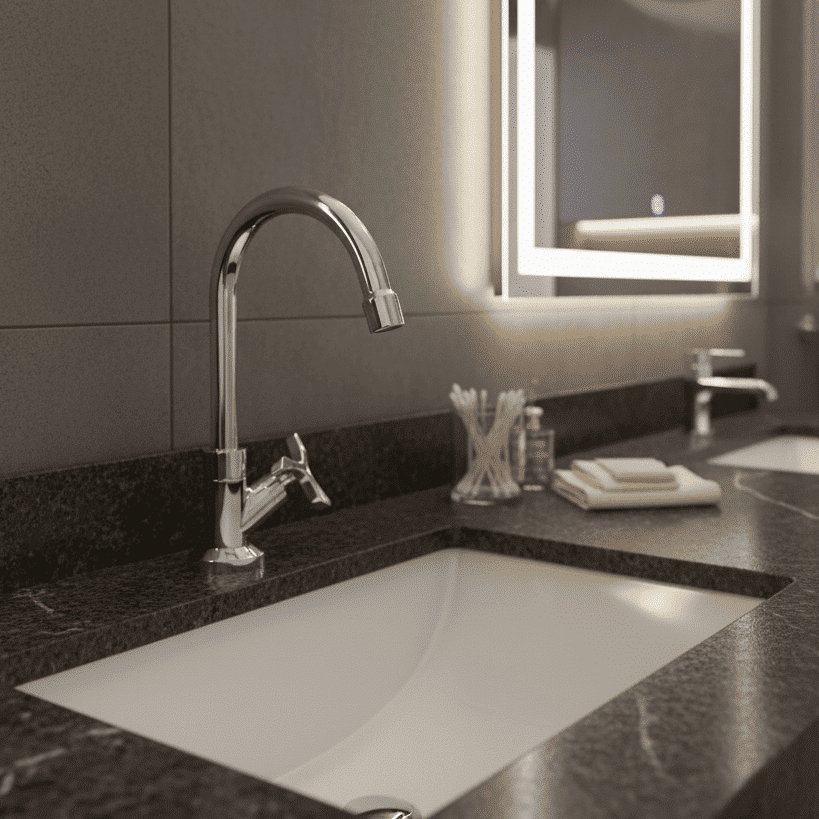 Torneira de Mesa Para Lavatório Bica Alta Docol Pertutti 90009039006