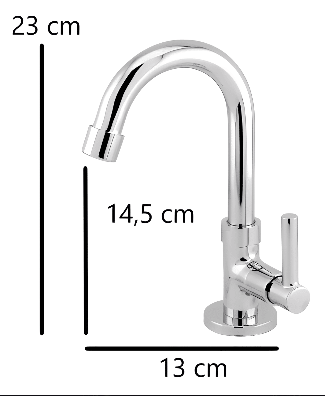 Torneira De Mesa Para Lavatório M1198 1/4 de Volta Alamo