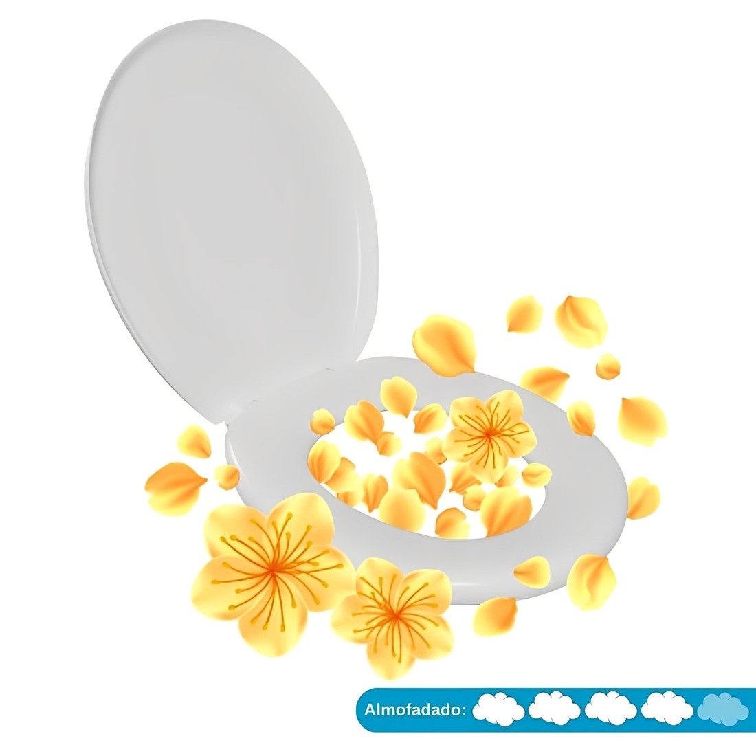 Assento Sanitário Almofadado Perfumado Branco TPKP/BR1 Astra Assento Sanitário Almofadado Perfumado Branco TPKP/BR1 Astra