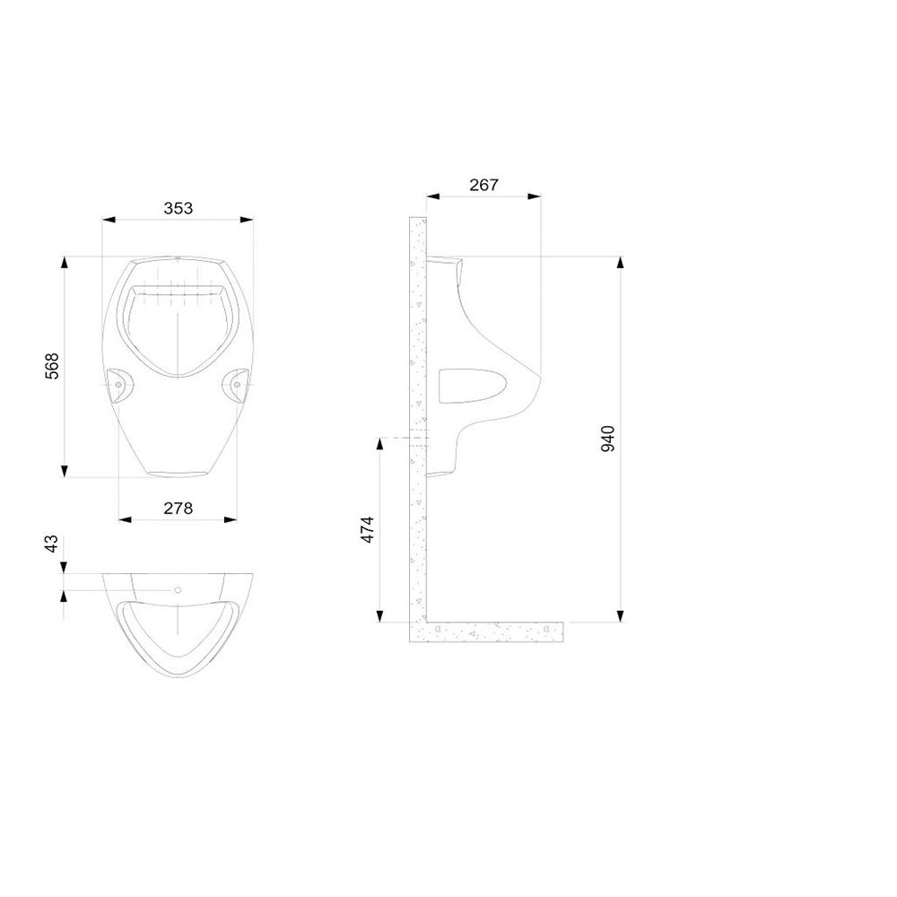 Mictório Tocantins Eco Braco Sem Acessórios Incepa Mictório Tocantins Eco Braco Sem Acessórios Incepa