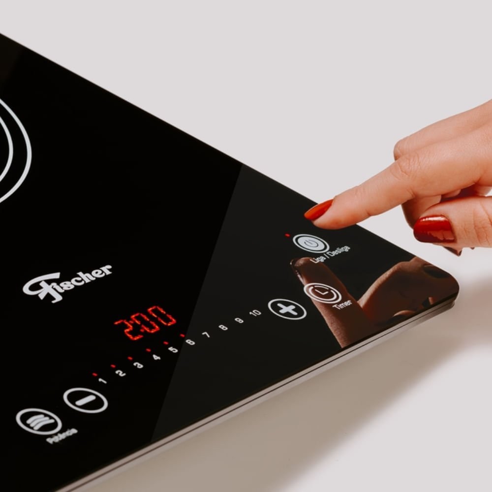 Fogão de Indução 1 Boca Vitrocerâmica (Sobrepor)