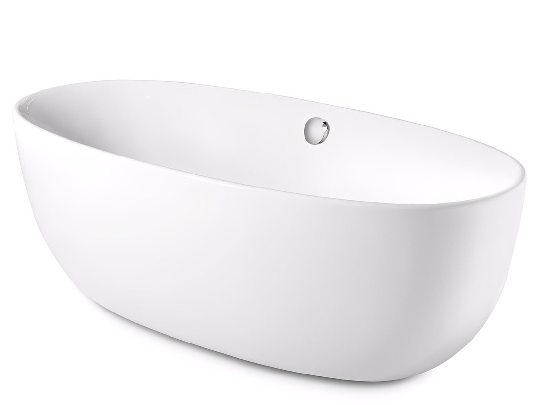 Banheira Freestanding Acrílica Branca Roca Virginia A248217000 Banheira Freestanding Acrílica Branca Roca Virginia A248217000