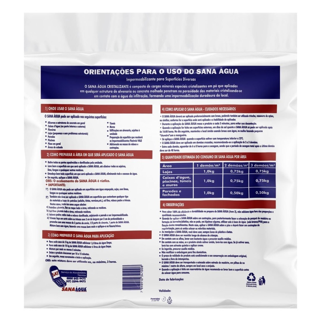 Sela Agua 05 KG Sela Agua 05 KG