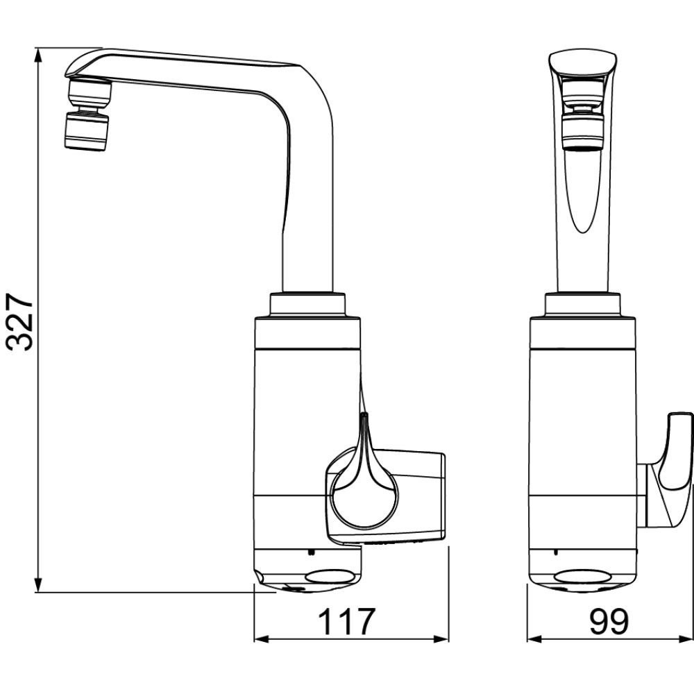 Torneira Elétrica Essence Preta 5500W Parede 220V