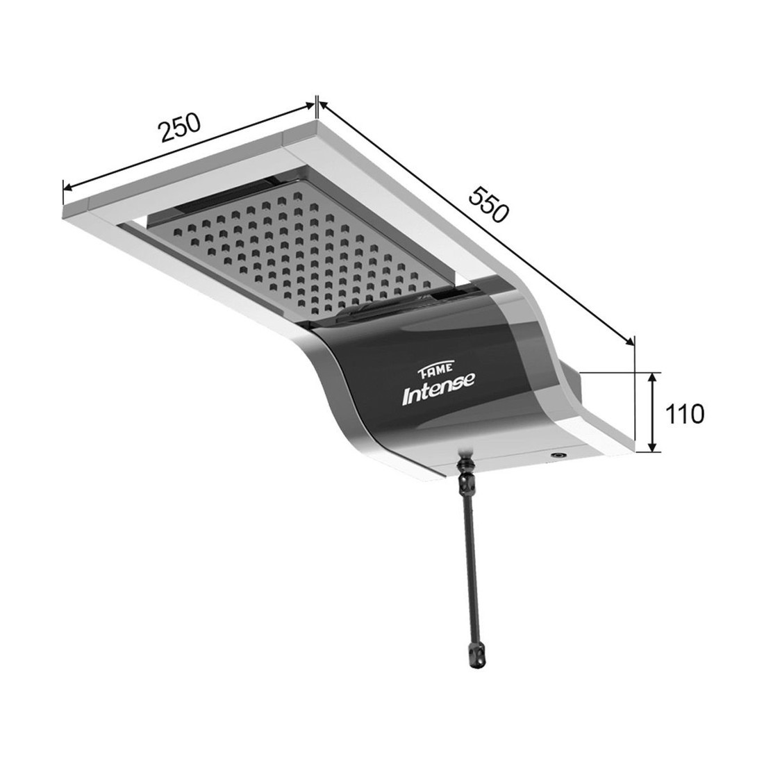 Chuveiro Ducha Intense Black/Preto 7800W 220V Fame Chuveiro Ducha Intense Black/Preto 7800W 220V Fame