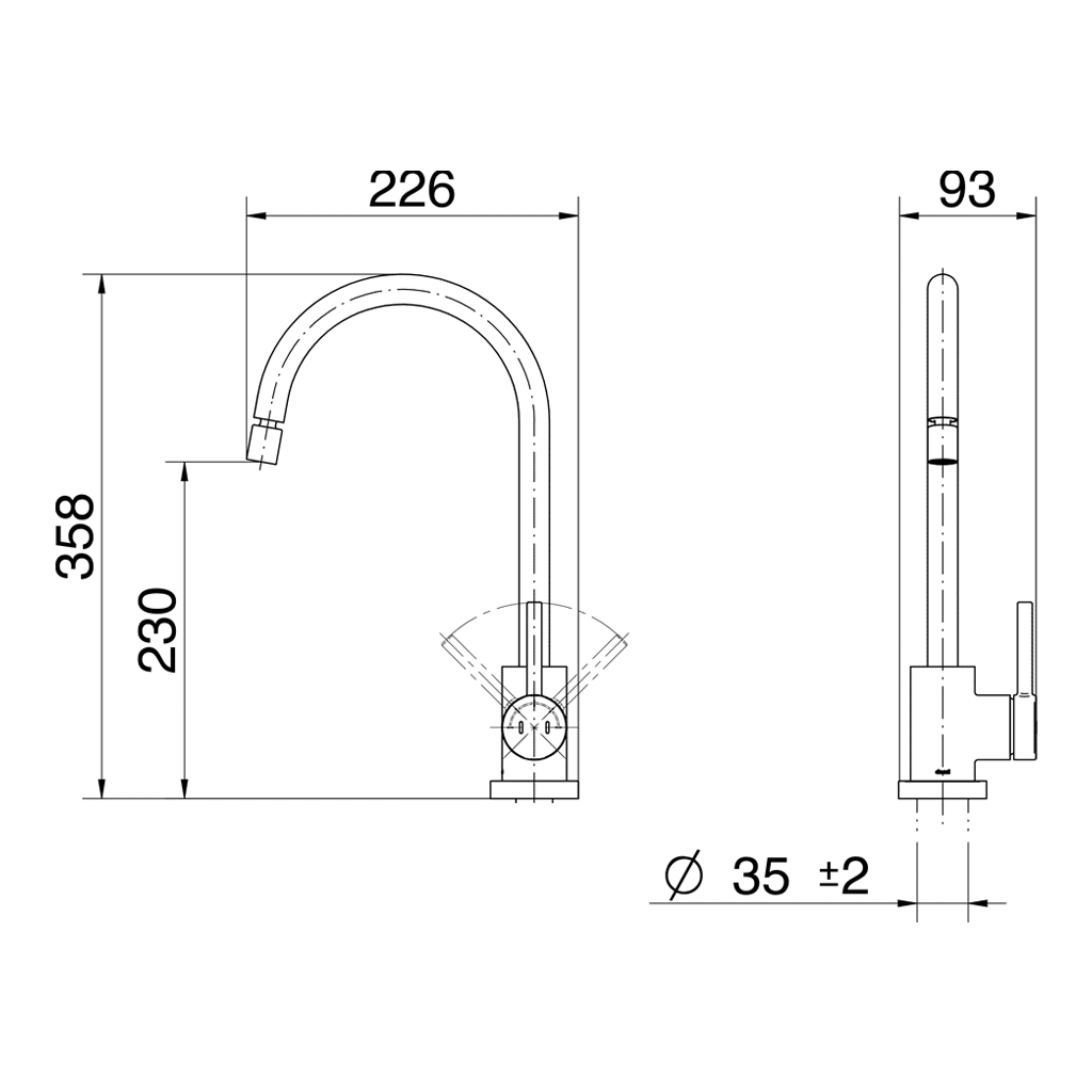 Misturador Monocomando De Mesa Para Cozinha Docol Spice 905606 Misturador Monocomando De Mesa Para Cozinha Docol Spice 905606
