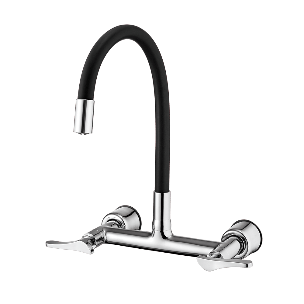 Misturador Para Cozinha de Parede Bica Flex Preta Lorenzetti 1258 B27