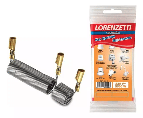 Resistência Para Torneiras e Chuveiros Lorenzetti 5500W 220V Resistência Para Torneiras e Chuveiros Lorenzetti 5500W 220V