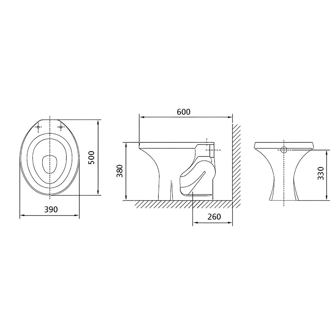 Kit Completo Vaso Sanitário Convencional Parati Branco Logasa Kit Completo Vaso Sanitário Convencional Parati Branco Logasa
