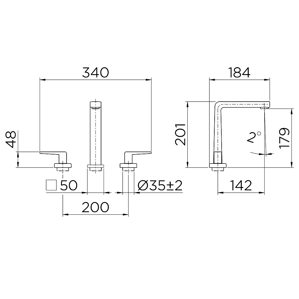 Torneira Misturador de Mesa Para Lavatório DocolStillo 820406