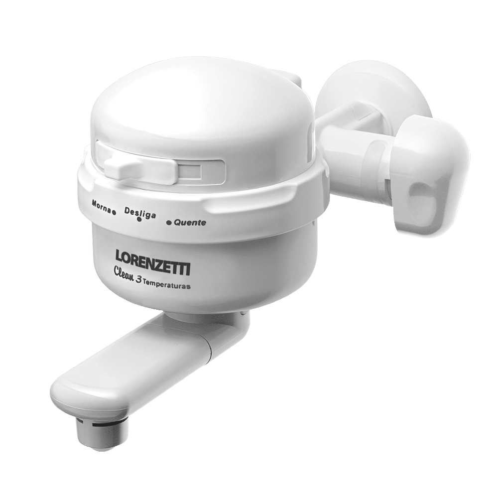 Torneira Elétrica Clean 3T Branca 5400W 220V Torneira Elétrica Clean 3T Branca 5400W 220V